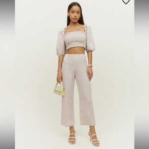 Reformation Scarlett Linen Two Piece